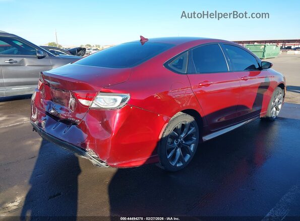 1C3CCCBG2GN130587 2016 CHRYSLER 200 Red უკანა მარჯვენა