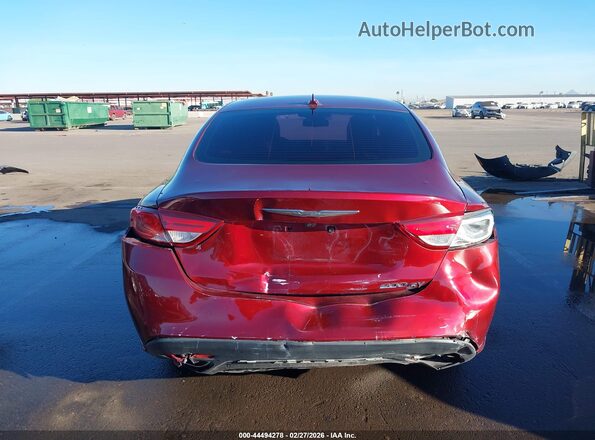 1C3CCCBG2GN130587 2016 CHRYSLER 200 Red წინა ხედი