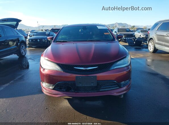 1C3CCCBG2GN130587 2016 CHRYSLER 200 Red ხელსაწყოთა პანელის ხედი