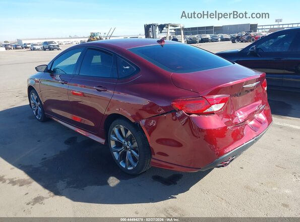1C3CCCBG2GN130587 2016 CHRYSLER 200 Red უკანა მარცხენა