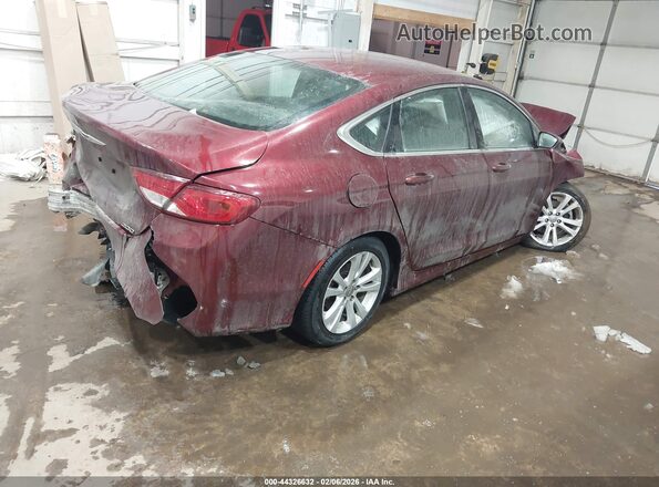 1C3CCCFB5HN508241 2017 CHRYSLER 200 Бордовый Задняя правая четверть