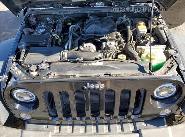 1C4BJWDG4GL222968 2016 JEEP WRANGLER Black Vista del compartimento del motor