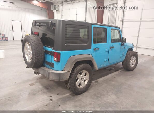1C4BJWDG4HL624040 2017 JEEP WRANGLER UNLIMITED Синий Задняя правая четверть
