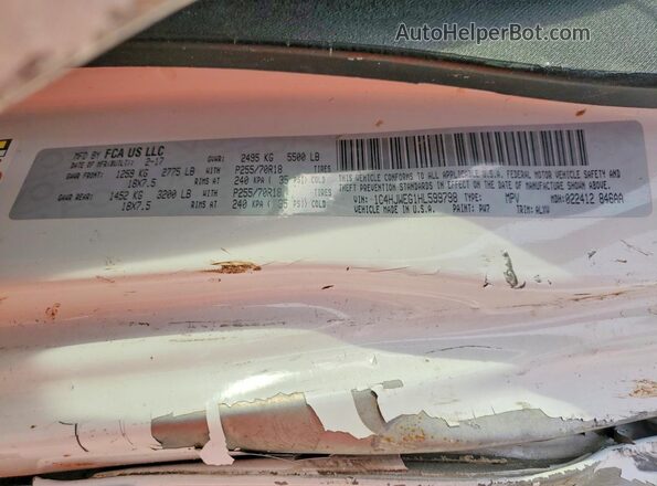 1C4HJWEG1HL599798 2017 JEEP WRANGLER White 