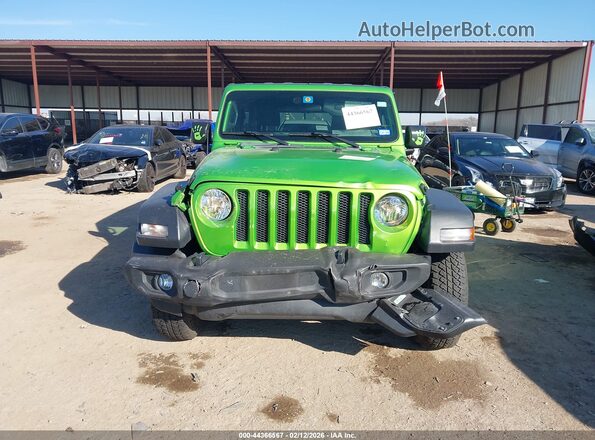 1C4HJXDG2JW301142 2018 JEEP WRANGLER UNLIMITED Зеленый Вид щитка приборов