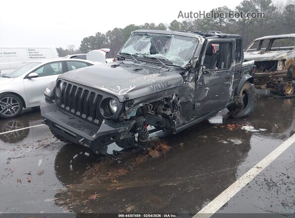 1C4HJXDG9NW215798 2022 JEEP WRANGLER UNLIMITED Серый Передняя левая четверть