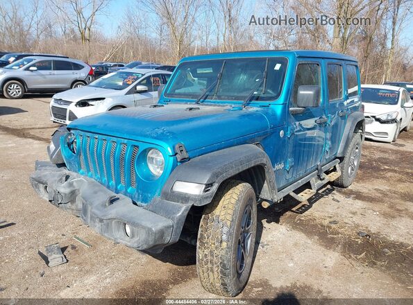 1C4HJXDN3LW337486 2020 JEEP WRANGLER UNLIMITED Green Przód lewy