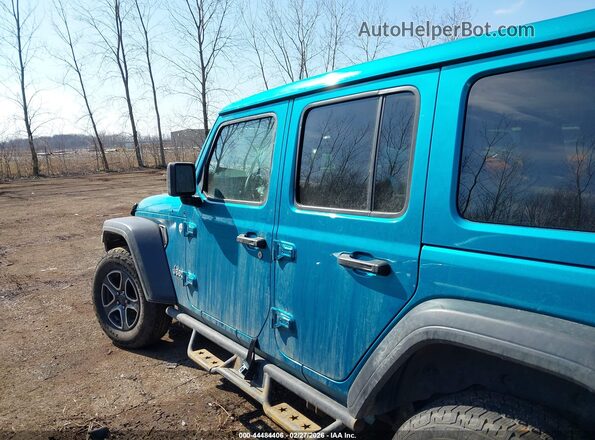 1C4HJXDN3LW337486 2020 JEEP WRANGLER UNLIMITED Green Widok wnętrza z tyłu