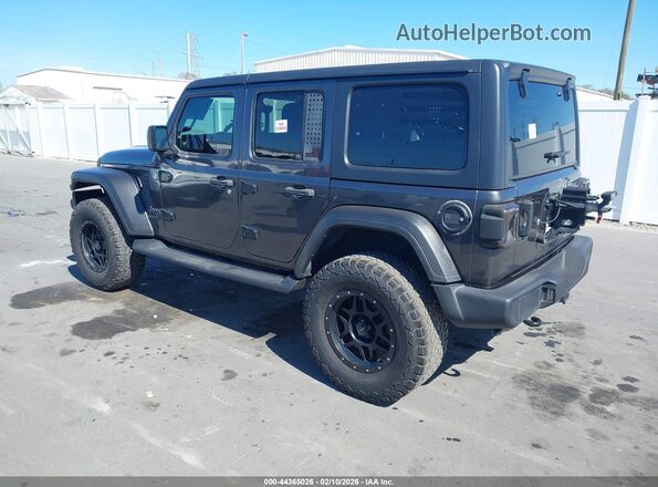 1C4HJXDN9MW557345 2021 JEEP WRANGLER UNLIMITED Серый Задняя левая четверть