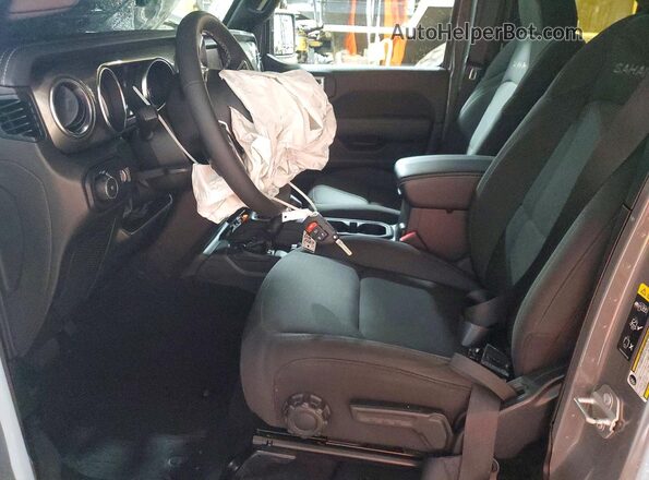 1C4HJXEG0PW618005 2023 JEEP WRANGLER Серый Вид салона спереди