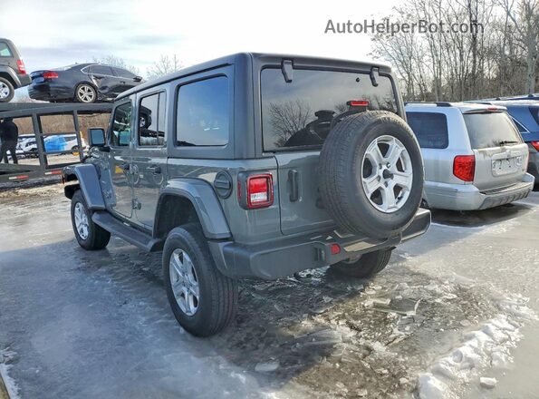 1C4HJXEG0PW618005 2023 JEEP WRANGLER Серый Задняя левая четверть