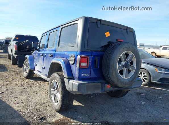 1C4HJXEN0LW267945 2020 JEEP WRANGLER UNLIMITED Blue Հետևի ձախ