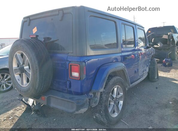 1C4HJXEN0LW267945 2020 JEEP WRANGLER UNLIMITED Blue Հետևի աջ
