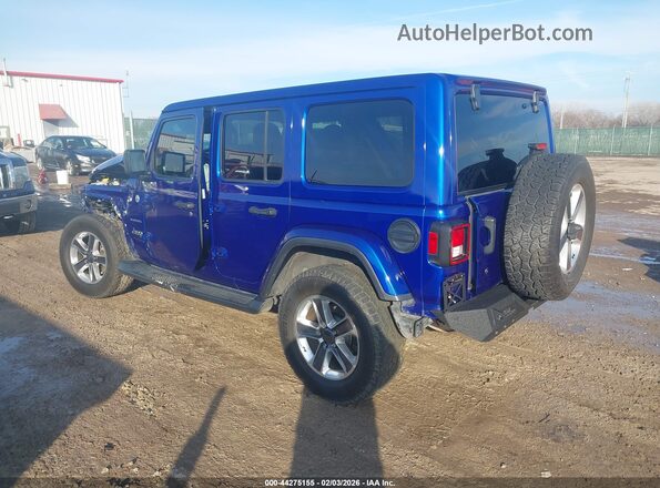 1C4HJXEN2LW221033 2020 JEEP WRANGLER Blue Rear left