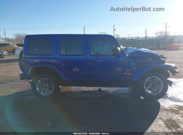 1C4HJXEN2LW221033 2020 JEEP WRANGLER Blue Rear interior view