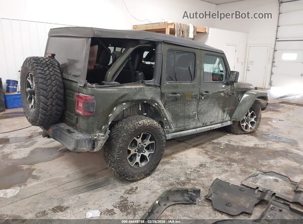 1C4HJXFG3MW589092 2021 JEEP WRANGLER UNLIMITED Зеленый Задняя правая четверть