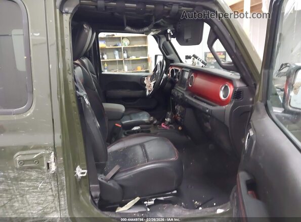 1C4HJXFG3MW589092 2021 JEEP WRANGLER UNLIMITED Зеленый Вид салона спереди