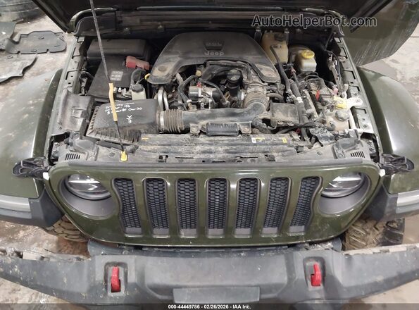 1C4HJXFG3MW589092 2021 JEEP WRANGLER UNLIMITED Зеленый Вид сзади
