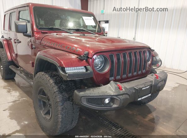 1C4HJXFG8MW550370 2021 JEEP WRANGLER UNLIMITED Red Front view