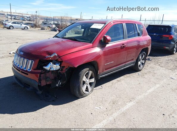 1C4NJCEB9HD211118 2017 JEEP COMPASS Red წინა მარცხენა ხედი სამი მეოთხედიდან