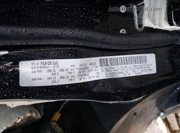 1C4NJPBA2HD200058 2017 JEEP PATRIOT Black VIN კოდის სტიკერის ხედი