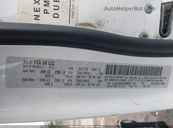 1C4NJPBA5GD688629 2016 JEEP PATRIOT White Вид підкапотного простору