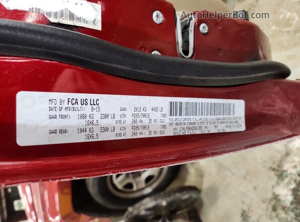 1C4NJPBBXGD561593 2016 JEEP PATRIOT Red Vista interior de 360 grados