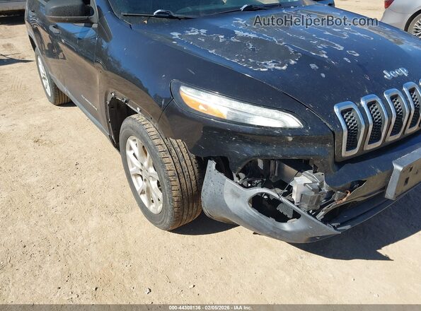 1C4PJLAB0GW274402 2016 JEEP CHEROKEE Black Front view