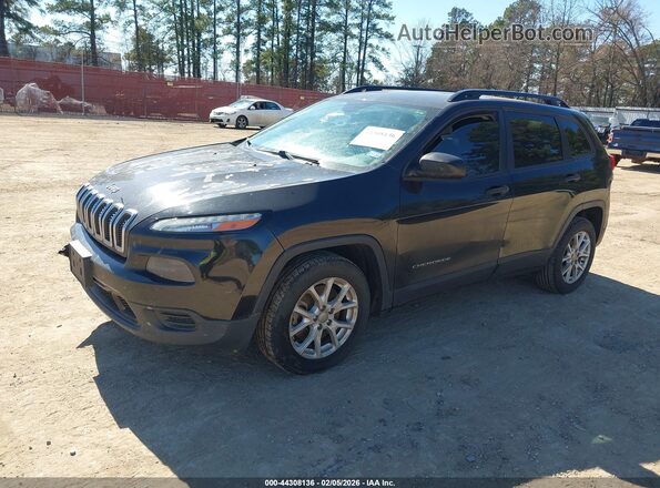 1C4PJLAB0GW274402 2016 JEEP CHEROKEE Black Front left