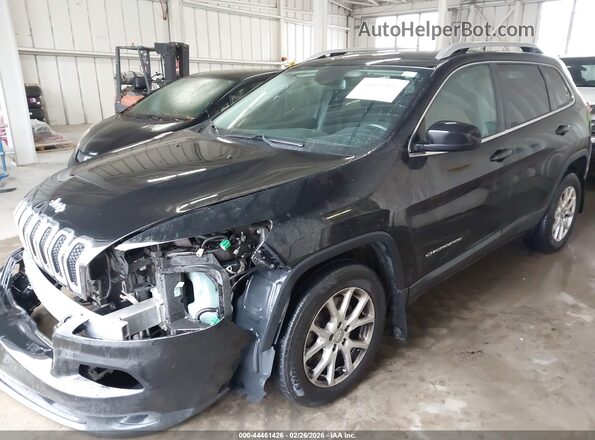 1C4PJLCBXHW617182 2017 JEEP CHEROKEE Black Առջևի ձախ երեք քառորդ տեսարան
