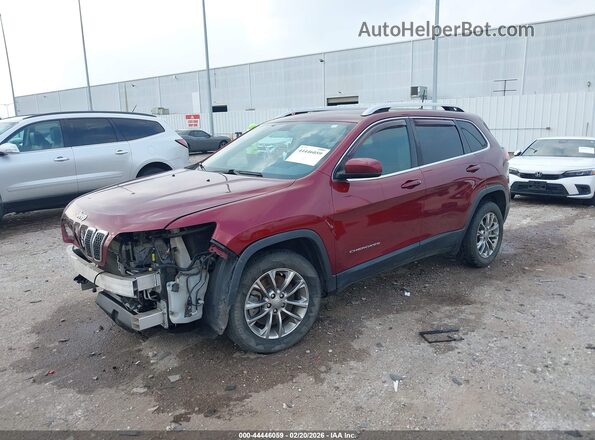 1C4PJLLB1KD269484 2019 JEEP CHEROKEE Burgundy Առջևի ձախ երեք քառորդ տեսարան