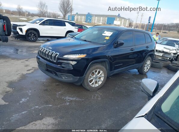1C4PJMAS9HD228327 2017 JEEP CHEROKEE Black Front left