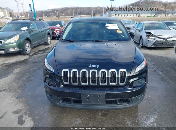 1C4PJMAS9HD228327 2017 JEEP CHEROKEE Black Rear interior view