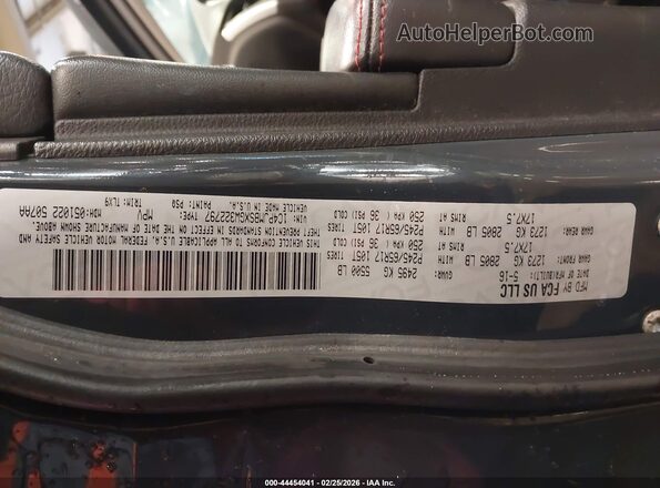 1C4PJMBSXGW322797 2016 JEEP CHEROKEE Серый Вид подкапотного пространства