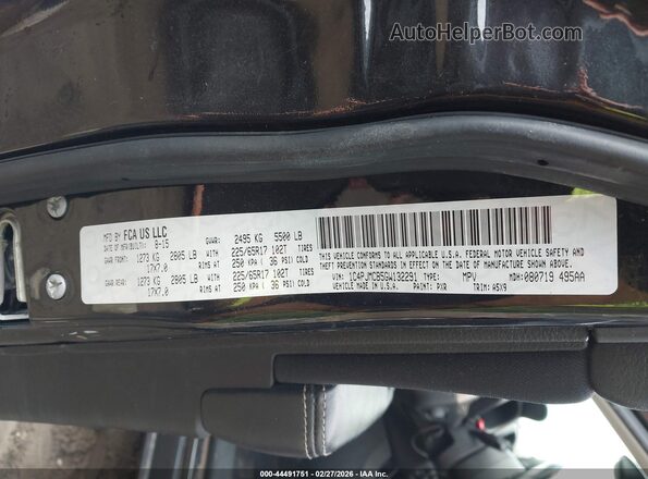 1C4PJMCB5GW132291 2016 JEEP CHEROKEE Black Vista del compartimento del motor