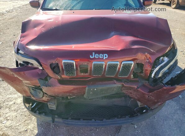 1C4PJMLX1KD124253 2019 JEEP CHEROKEE Red Вид підкапотного простору