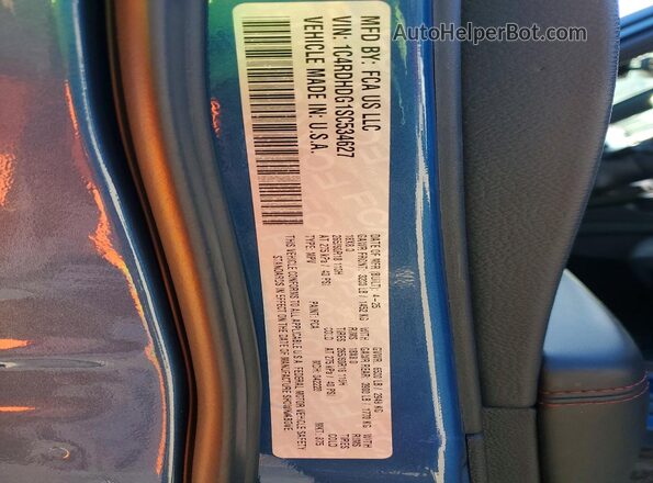 1C4RDHDG1SC534627 2025 DODGE DURANGO Blue 