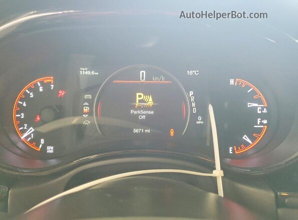 1C4RDHDG2TC187164 2026 DODGE DURANGO Gray Vista del cuadro de instrumentos