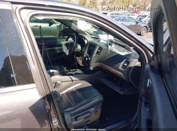 1C4RDHDG4HC833375 2017 DODGE DURANGO Gray Вид салону спереду