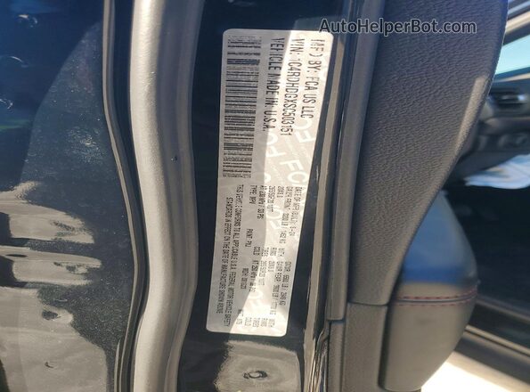1C4RDHDGXSC503151 2025 DODGE DURANGO Black VIN კოდის სტიკერის ხედი