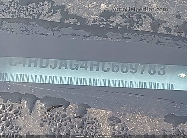 1C4RDJAG4HC669783 2017 DODGE DURANGO Black 