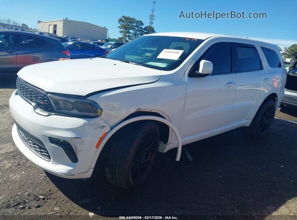 1C4RDJDG1NC104480 2022 DODGE DURANGO White Передня ліва чверть