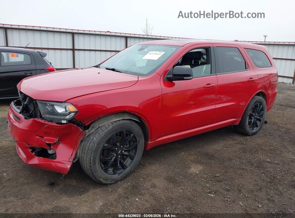 1C4RDJDG3KC708253 2019 DODGE DURANGO Red წინა მარცხენა ხედი სამი მეოთხედიდან