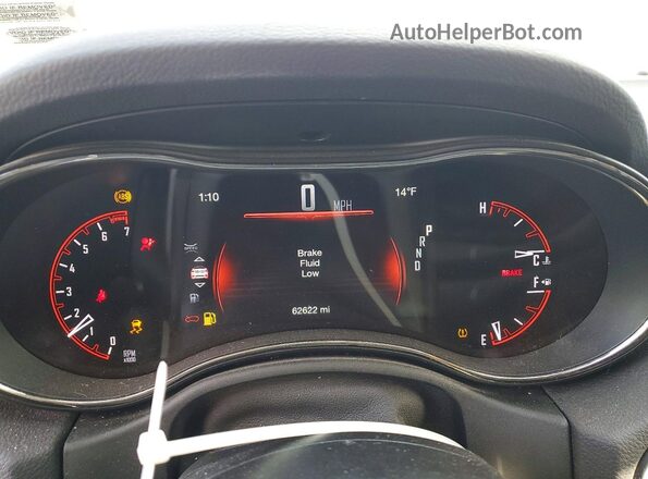 1C4RDJDG6KC723488 2019 DODGE DURANGO Black Widok zestawu wskaźników