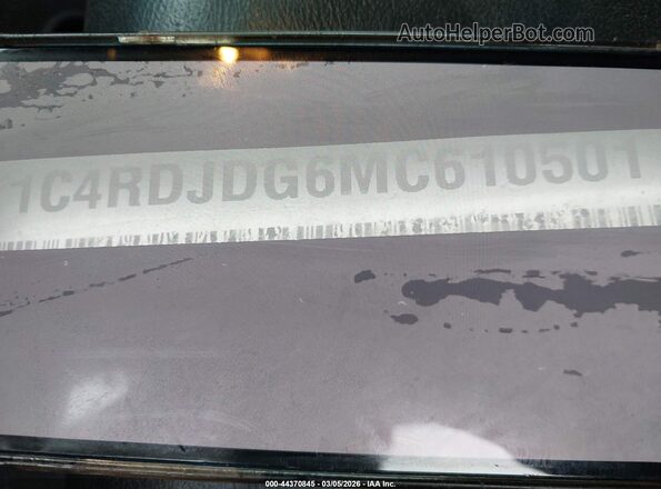 1C4RDJDG6MC610501 2021 DODGE DURANGO Black 