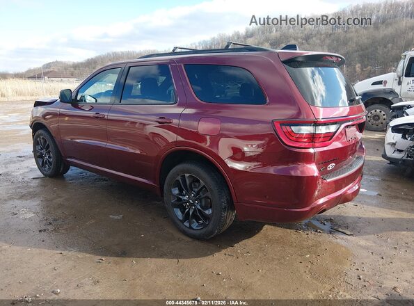 1C4RDJDG9SC517646 2025 DODGE DURANGO Maroon 