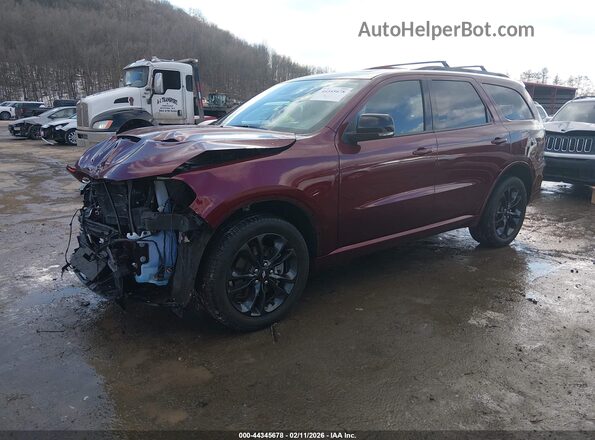 1C4RDJDG9SC517646 2025 DODGE DURANGO Maroon 