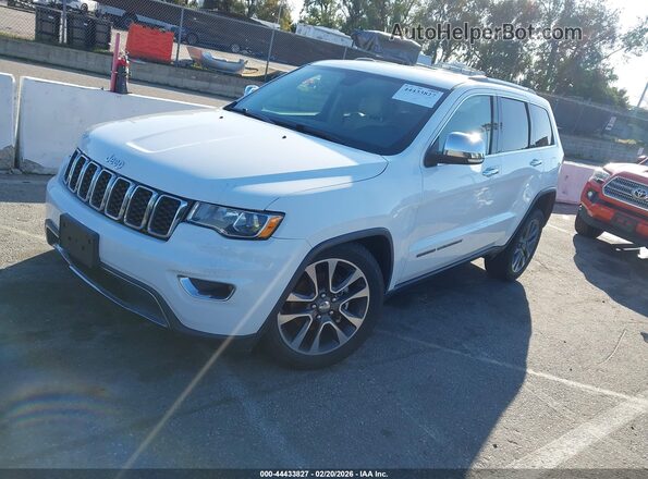 1C4RJEBG2JC109734 2018 JEEP GRAND CHEROKEE White წინა მარცხენა ხედი სამი მეოთხედიდან