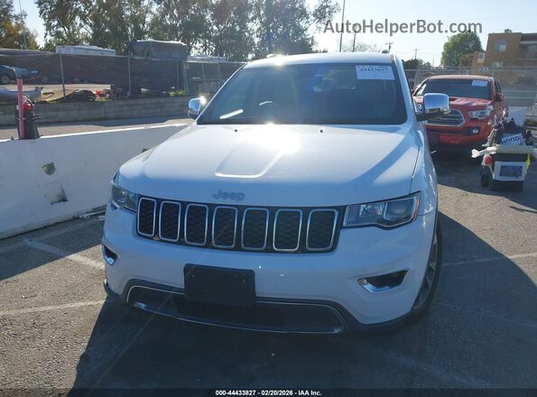 1C4RJEBG2JC109734 2018 JEEP GRAND CHEROKEE White ხელსაწყოთა პანელის ხედი
