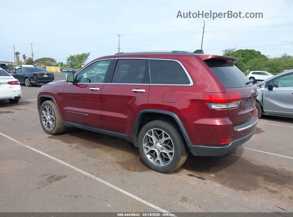 1C4RJEBG5NC154575 2022 JEEP GRAND CHEROKEE WK Red Rear left